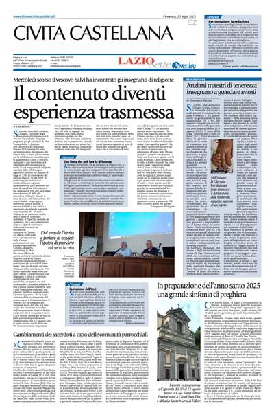 Avvenire - pagina diocesana del 23/07/2023